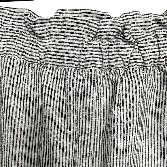 J. CREW Blue and White Striped Chambray Mini Skirt Women’s Size 4 - Picture 4 of 8